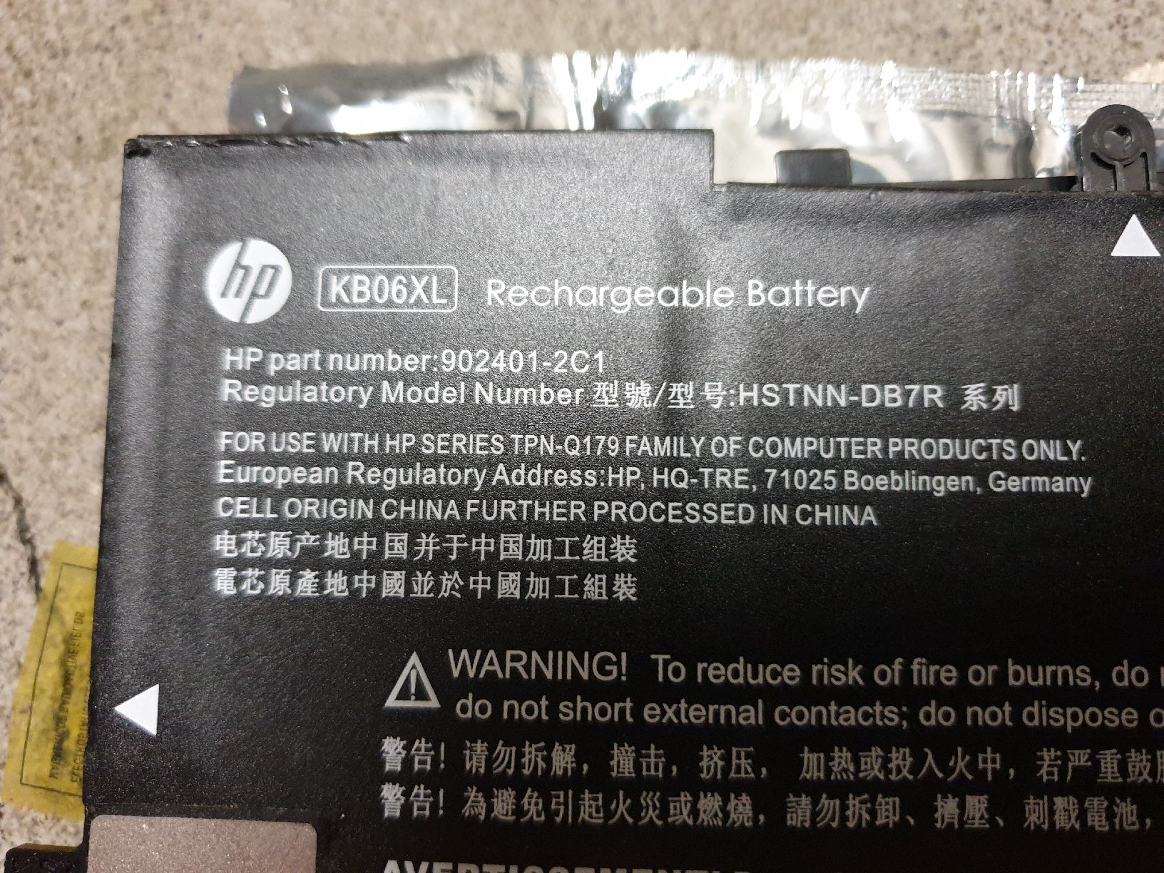 Hewlett Packard Batterie: HP Laptop Akku KB06XL – Usato da Ittigen venduto da Ziok187 3