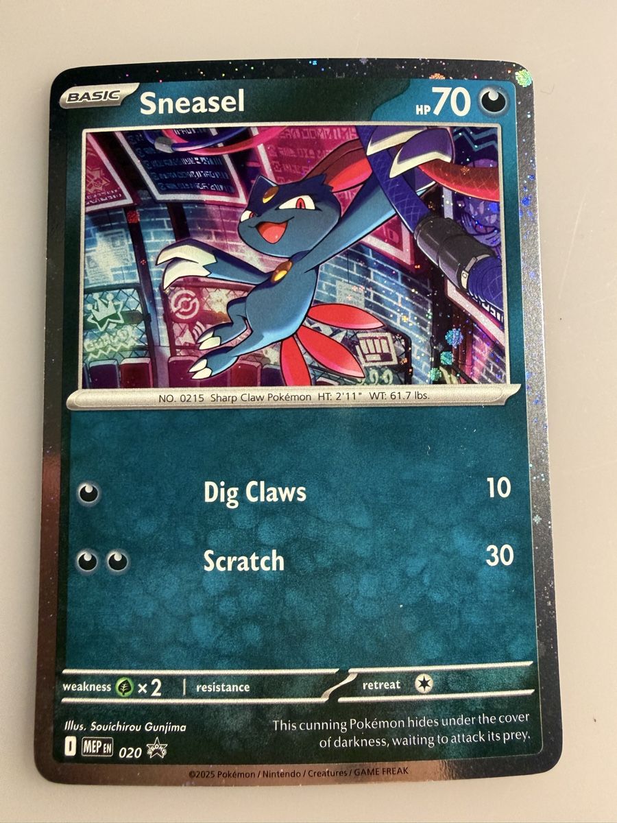 Pokémon Carte collezionabili: Sneasel (020) Promo – Nuovo (secondo la descrizione) da Vevey venduto da Matx