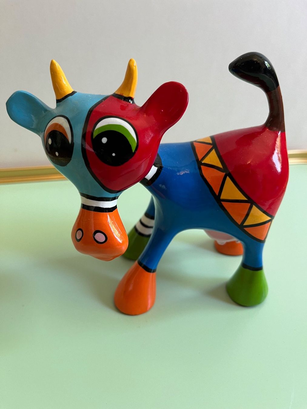 Statuette: Figurine originale de vache Ana - Didi Diaz – Usato da Cologny venduto da VintageFlamingo