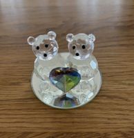 Glasfiguren – 2 Bären mit Herz und Spiegelglas