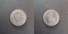 Schweiz 50 Rappen 1899 stark gebraucht - seltener Jahrgang!