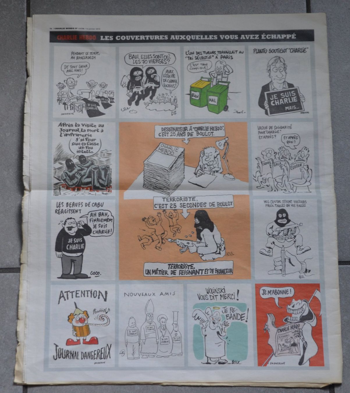 Riviste & Magazine: Charlie Hebdo 14 Janvier 2015 – Usato da Collonges venduto da arashee 1