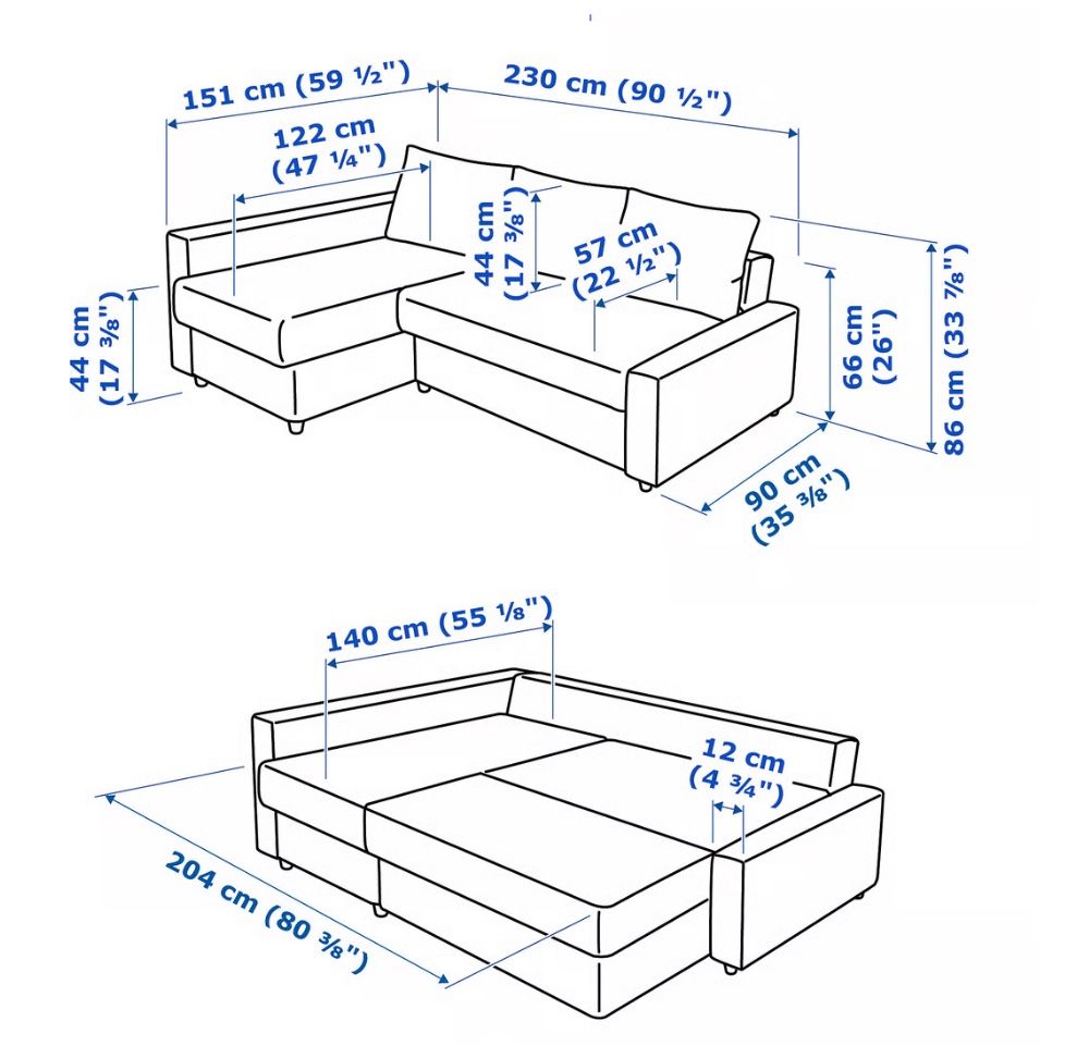Ikea Sofas: Sofa, Couch, Eckbettsofa mit Bettkasten, IKEA "Friheten" – D'occasion à St. Gallen par winterhannah 5