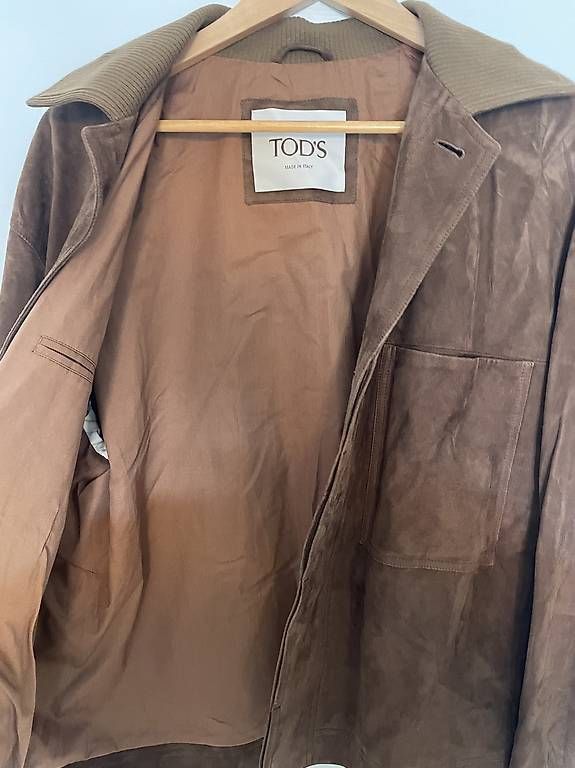 Giacche: Tods Suede Leather Jacket  Brown  Ribbed Collar – Usato da Ponte Tresa venduto da coc_nnf5 3