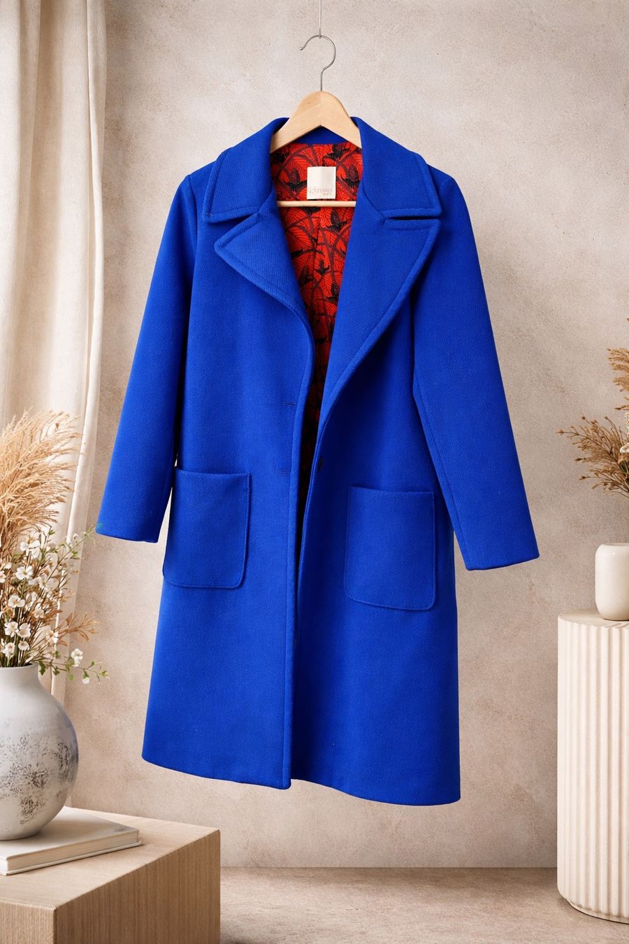 Mäntel: Manteau bleu Klein long - doublé – Neu (gemäss Beschreibung) aus Jouxtens-Mézery von delphinepassaquay