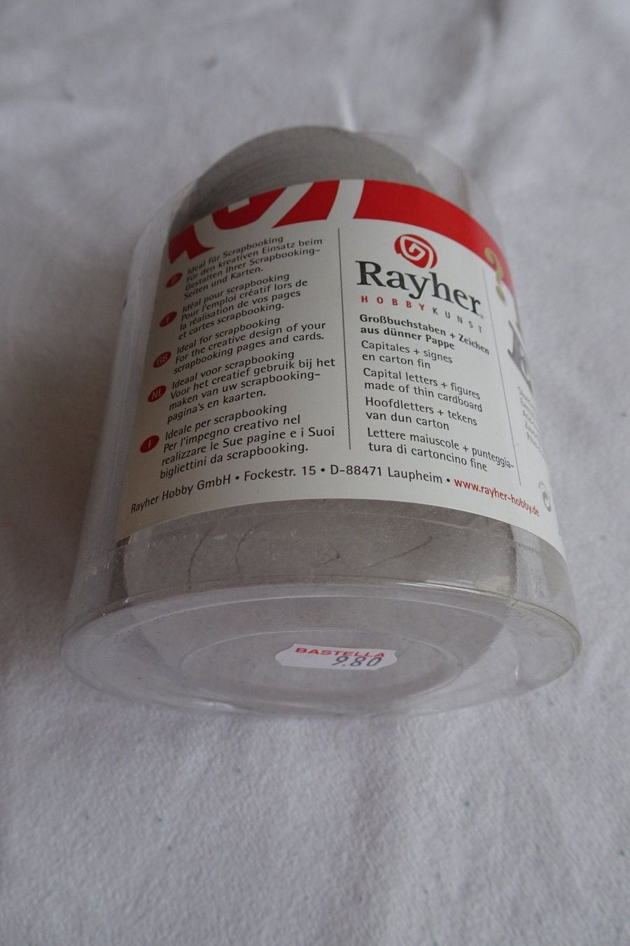 Rayher Kit bricolage: Rayher Karton Buchstaben zum Basteln – Usato da Strengelbach venduto da schmetterling20 3