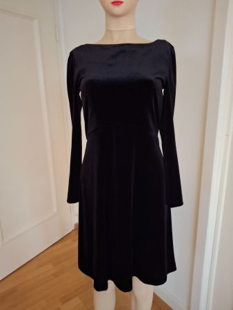 Hallhuber Kleid XS Schwarz Samt Neu