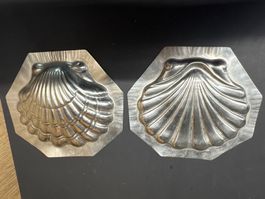 Ancien Moule chocolat coquillage 14x12cm schokoladenform