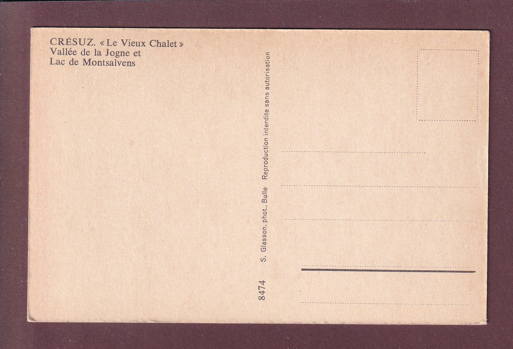 Cartoline postali: CRESUZ - 4 images – Usato da Pully venduto da nicecards 1