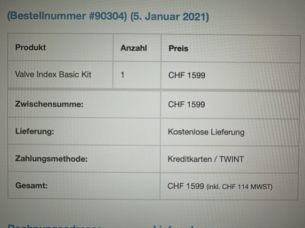 Valve Casco VR: Valve Index VR Headset Set - sehr gut erhalten – Usato da Ostermundigen venduto da m4rcus 6