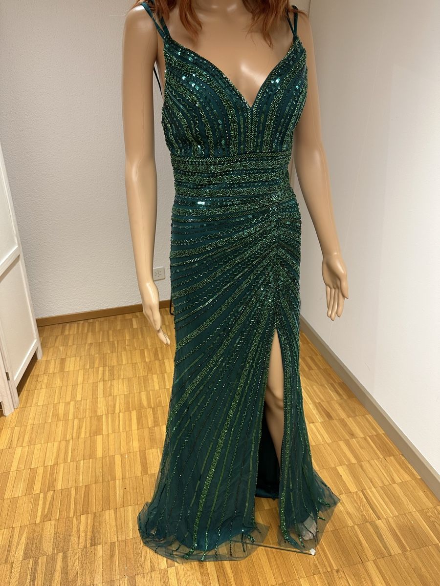 Vestiti: Evening Gown sequined green size s new – Nuovo (secondo la descrizione) da Appenzell venduto da mir_rqn6 4