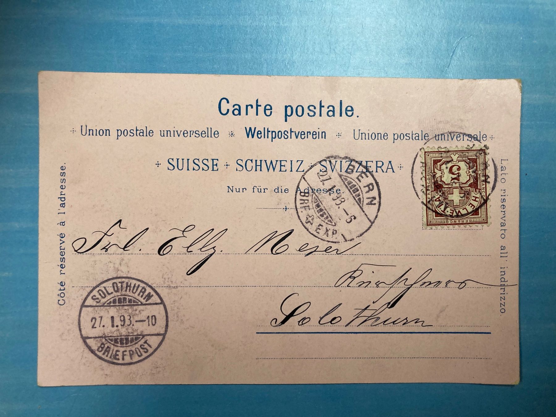 Cartoline postali: antike Postkarte - Gruss aus Bern - 1893 – Usato da zürich venduto da papalapa 1