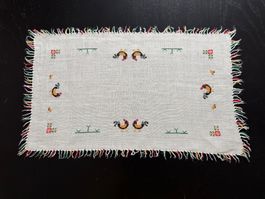 Frühlingsdeko Tischset mit Hahnenmuster und Fransen 🇨...