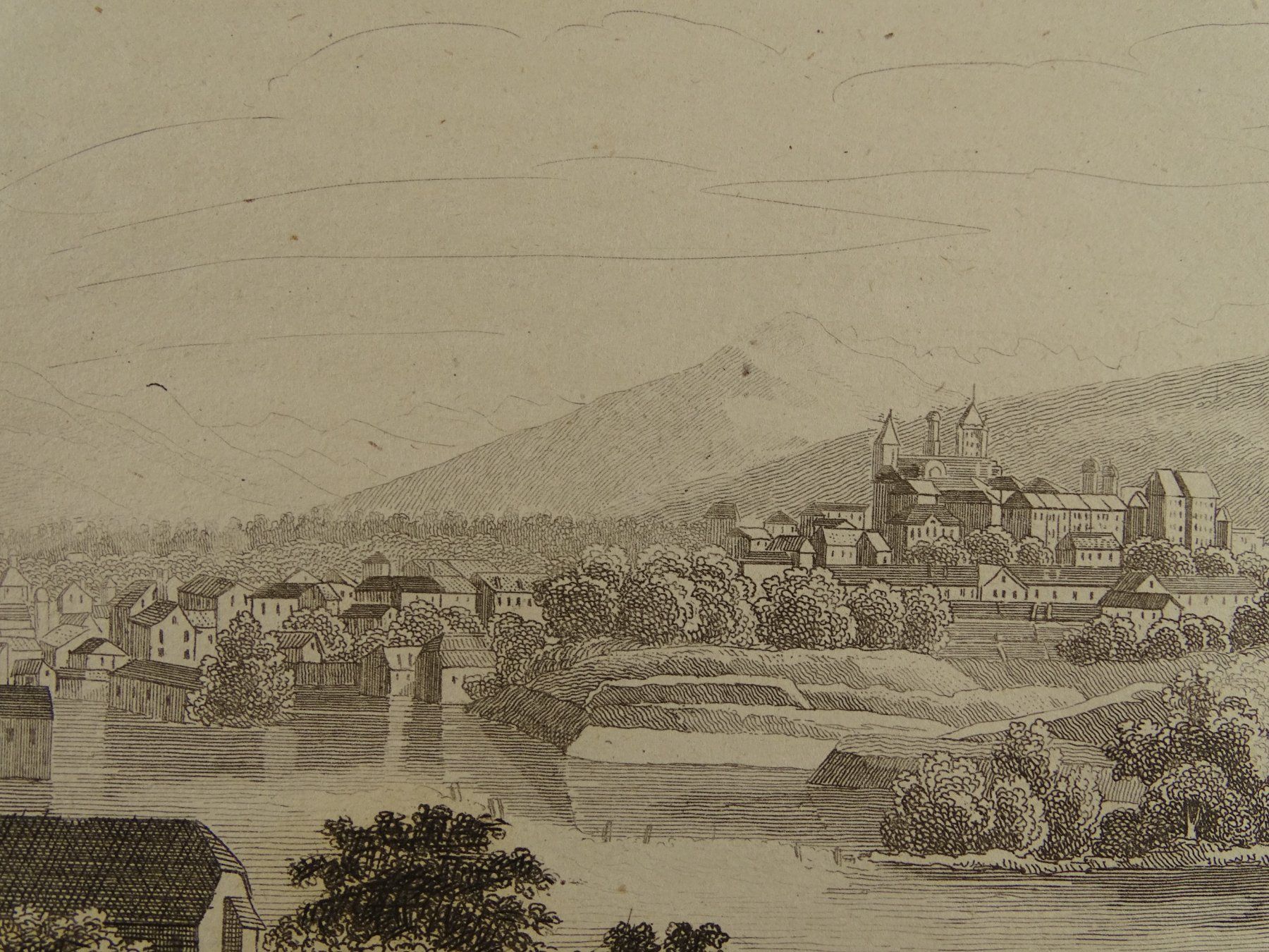 Incisioni: GENÈVE, GENF, STAHLSTICH 1836 – Usato da Grüningen venduto da Kartensammler 2