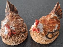 Deko-Hühner, 2 Stk. für Ostern oder das ganze Jahr!