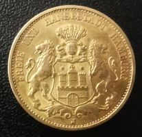 Goldmünze 20 Mark Deutsches Reich 1899 Gold 7,94g.
