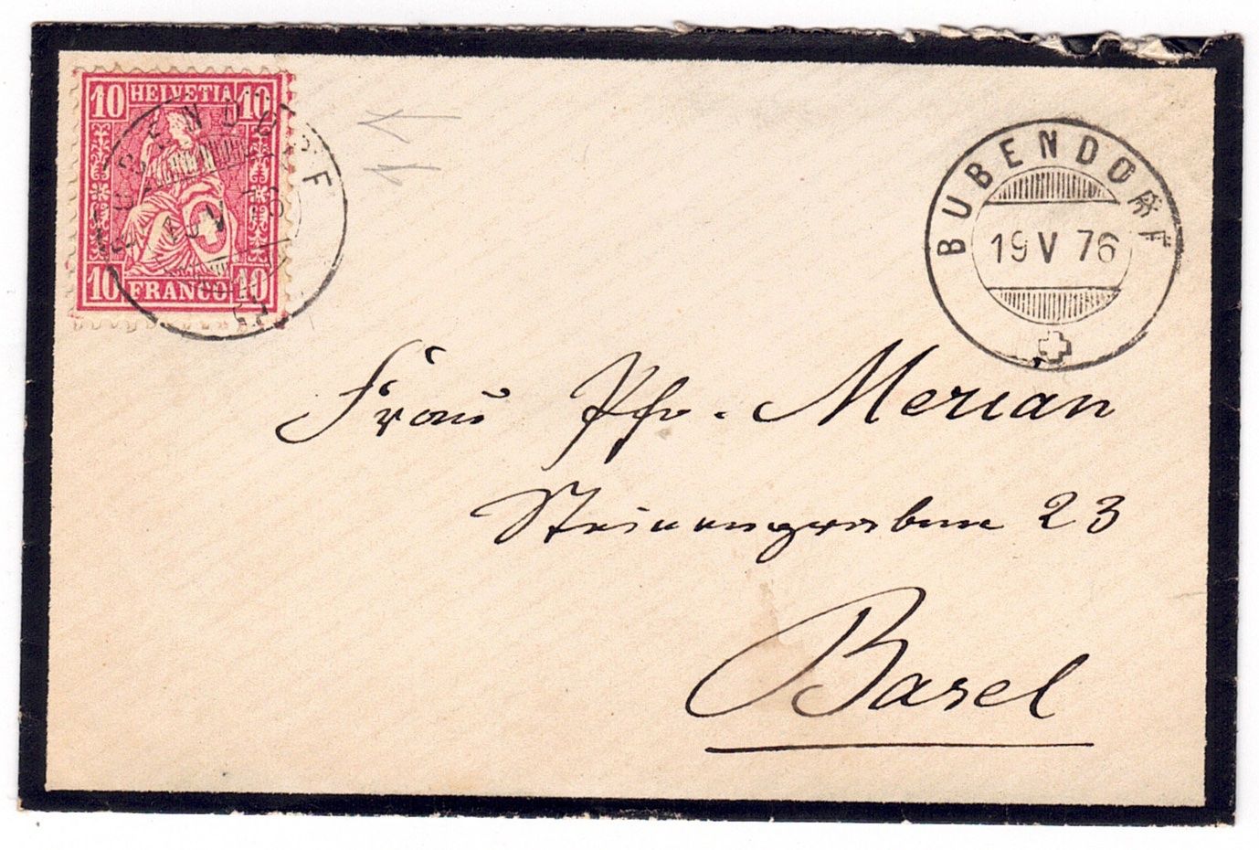 Tutti i francobolli: Lettre de Bubendorf pour Basel le 19.V.76 – Usato da La Tour-de-Peilz venduto da amjust