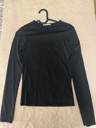 Zara Langarmshirt schwarz Grösse M (38) - Sommertop ☀️