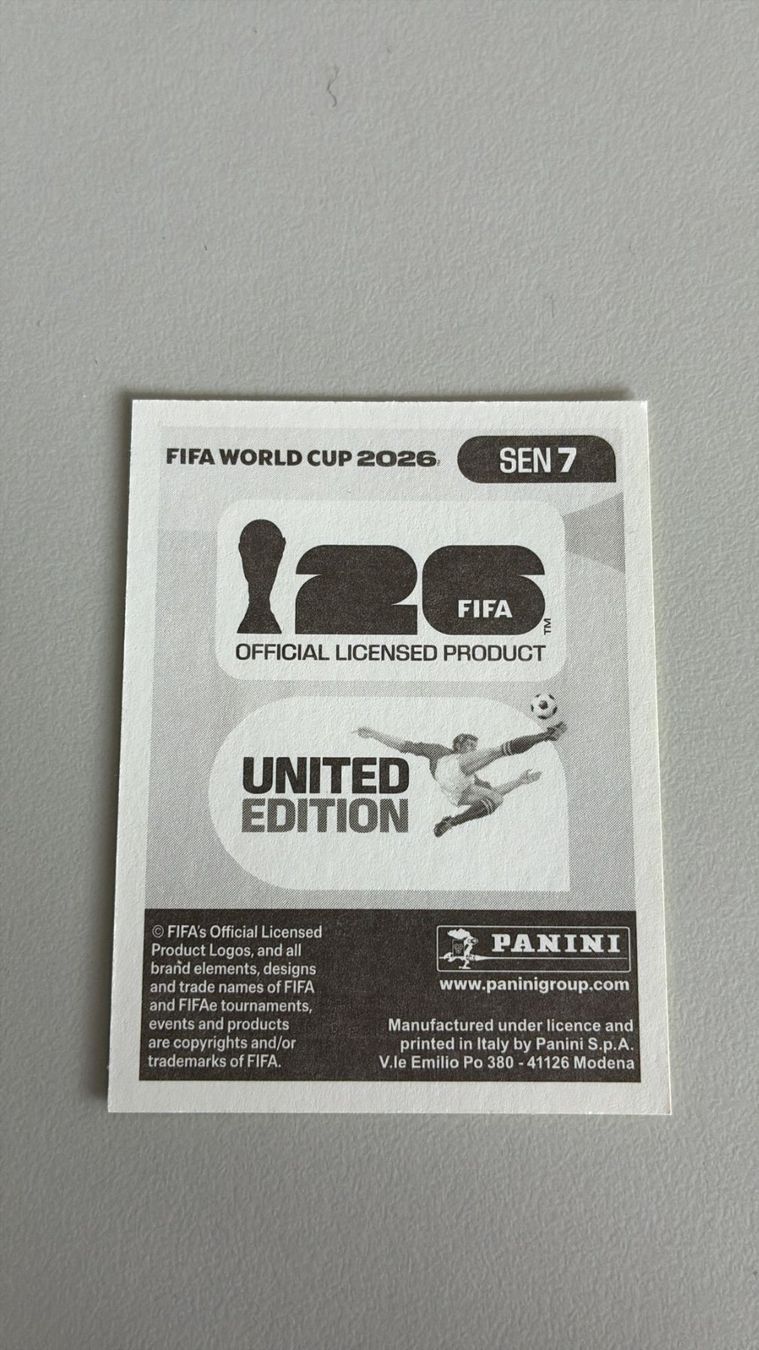 Panini Sammelbilder & Trading cards: Carte panini 2026 - SEN 7 – Neu (gemäss Beschreibung) aus La Neuveville von Ibo2300 1