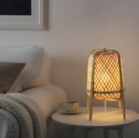 Ikea Knixhult Bambus Tischlampe / Neuwertig