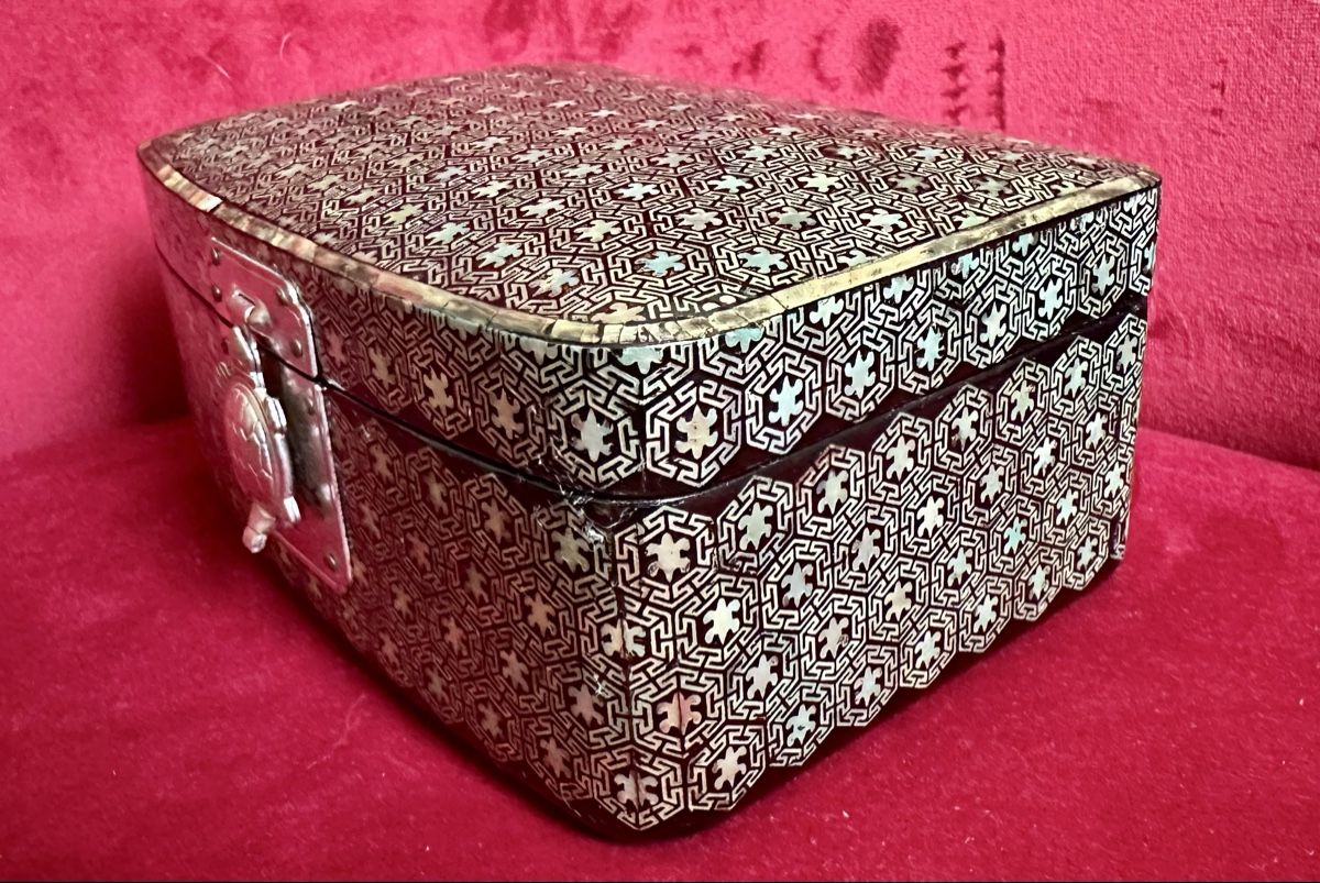 Dosen: antike Perlmutt- Schatulle mit Schildkrötenverschluss✨ – Gebraucht aus Zürich von c_d_r 5