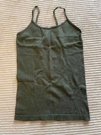 Grünes Glitzertanktop