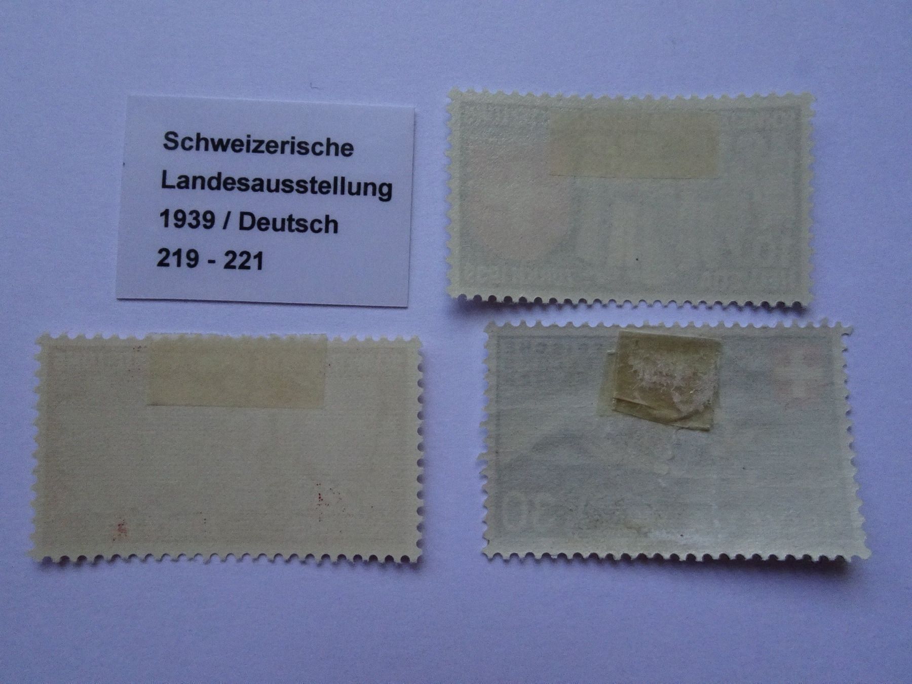 Tous les timbres: 1939** – Neuf (Voir description) à Aadorf par Chnorli-Furz 1