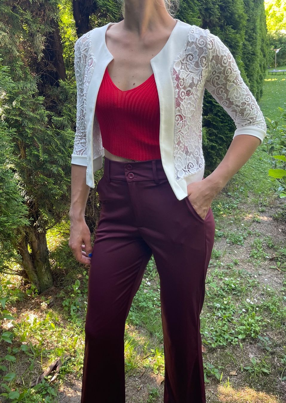Jacken: Chic Giacca di pizzo bianca - Elegante e leggeratg S/M – Neu (gemäss Beschreibung) aus Gordevio von LanaZimm 2