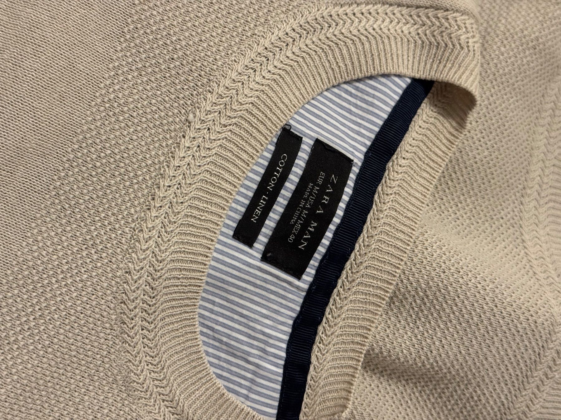Zara Maglioni & Felpe: Zara Langarmshirt, beige, Grösse M – Usato da Zürich venduto da 5011SB 2
