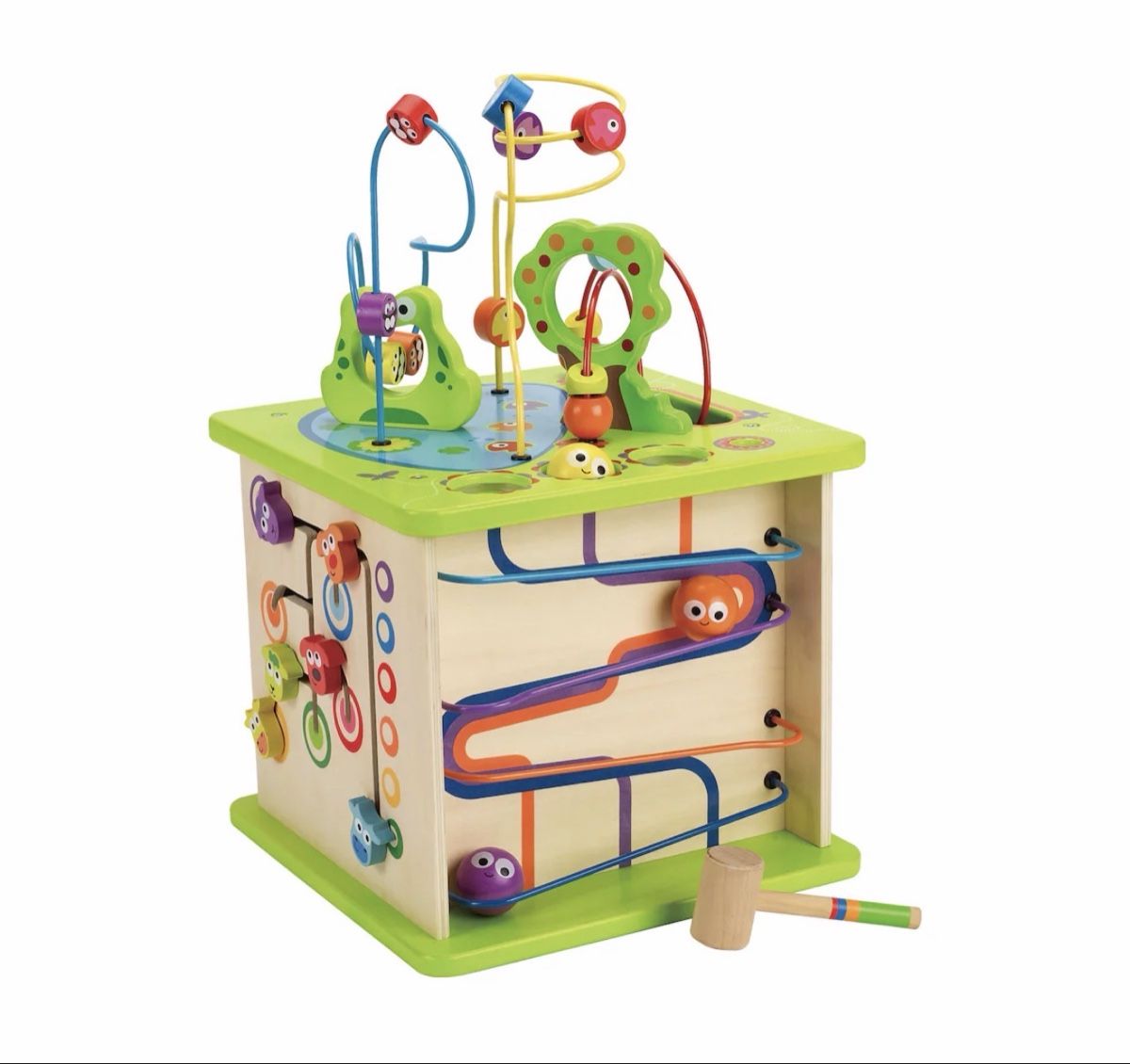 Hape Giocattoli: Hape Five-Sided Activity Cube - Great Fun for Babies! – Usato da Zürich venduto da SUJI21