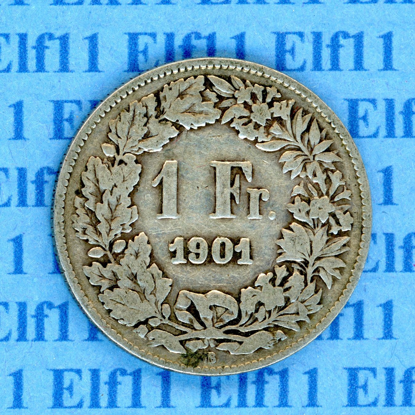Tutti le monete: CHF___1.00 1901 s-ss 1 Franken – Usato da Widnau venduto da Elf11