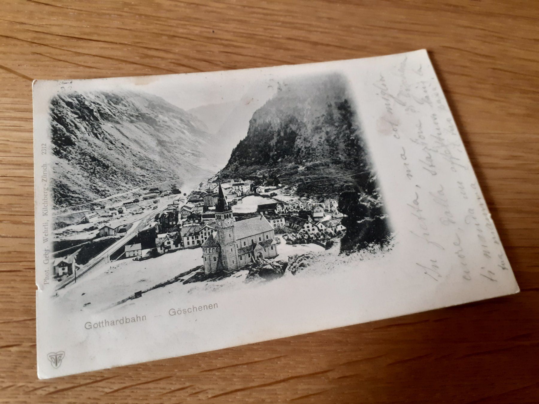 Cartoline postali: GOTTHARD BAHN - GOESCHENEN - 1900 – Usato da Winterthur venduto da Ornyx7