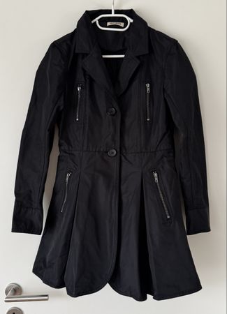 DKNY Jeans Trenchcoat Schwarz Gr.38 M - Top!
