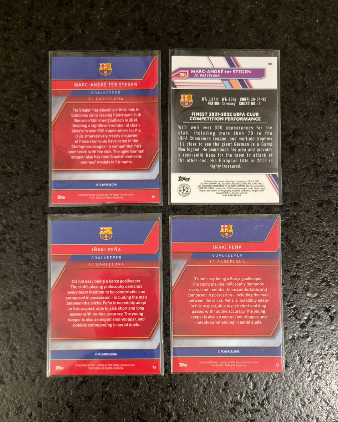 Topps Sammelbilder & Trading cards: Ter Stegen & Pena RC - Barcelona - Topps – Neu (gemäss Beschreibung) aus Burg AG von Danoe 1