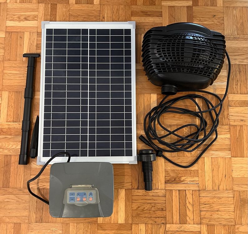 Schne Solar Teichpumpe 5000 L Ebenbild