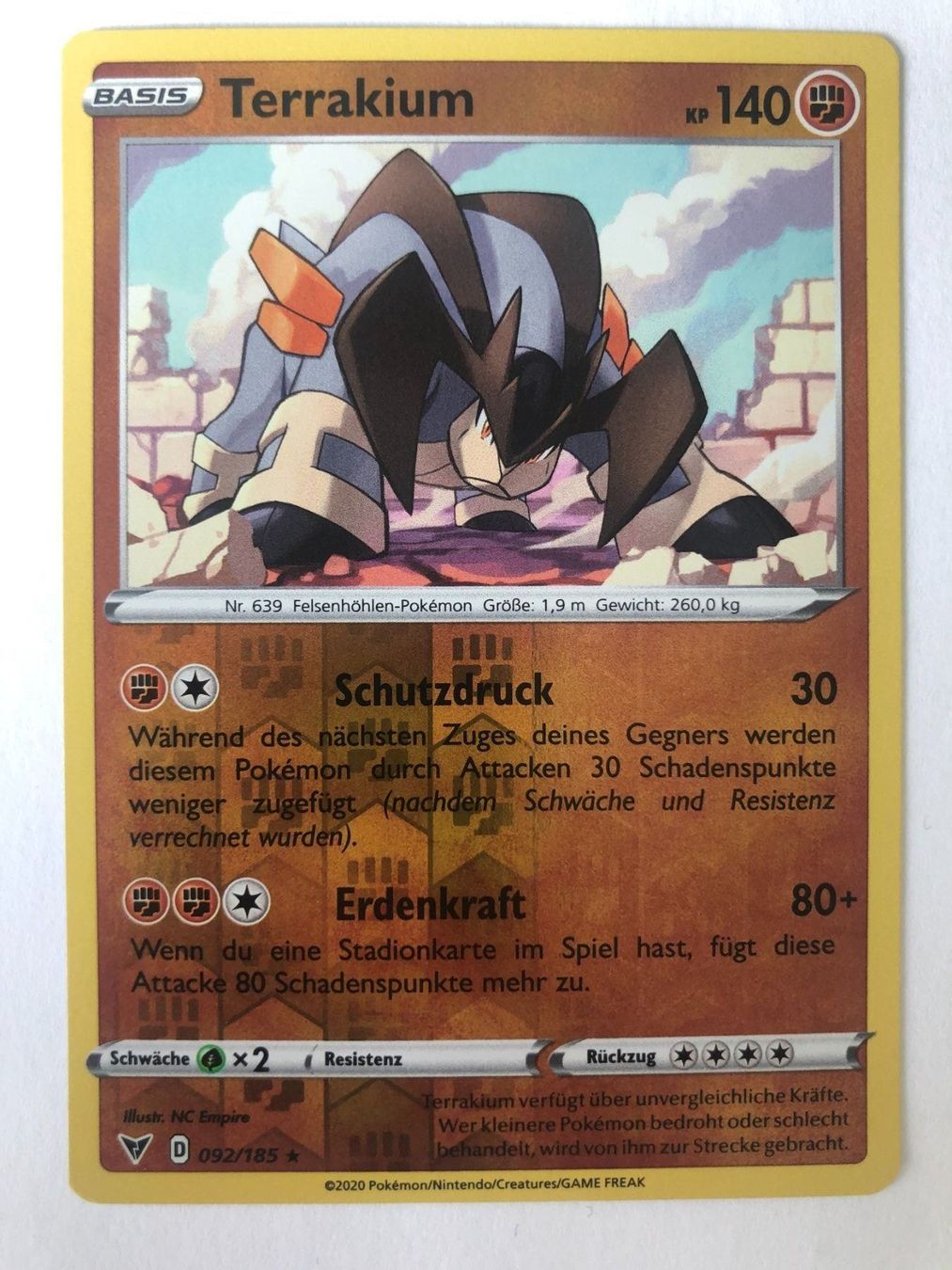 Pokémon Sammelbilder & Trading cards: Terrakium - Reverse Holo - Rare Pokemon – Neu (gemäss Beschreibung) aus Nussbaumen AG von Pika-Shop