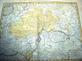 Landkarte Schaffhausen von Pejer 1753