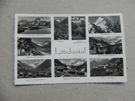 Ansichtskarte Karte Blatten Ried Lötschenthal VS Wallis 1950