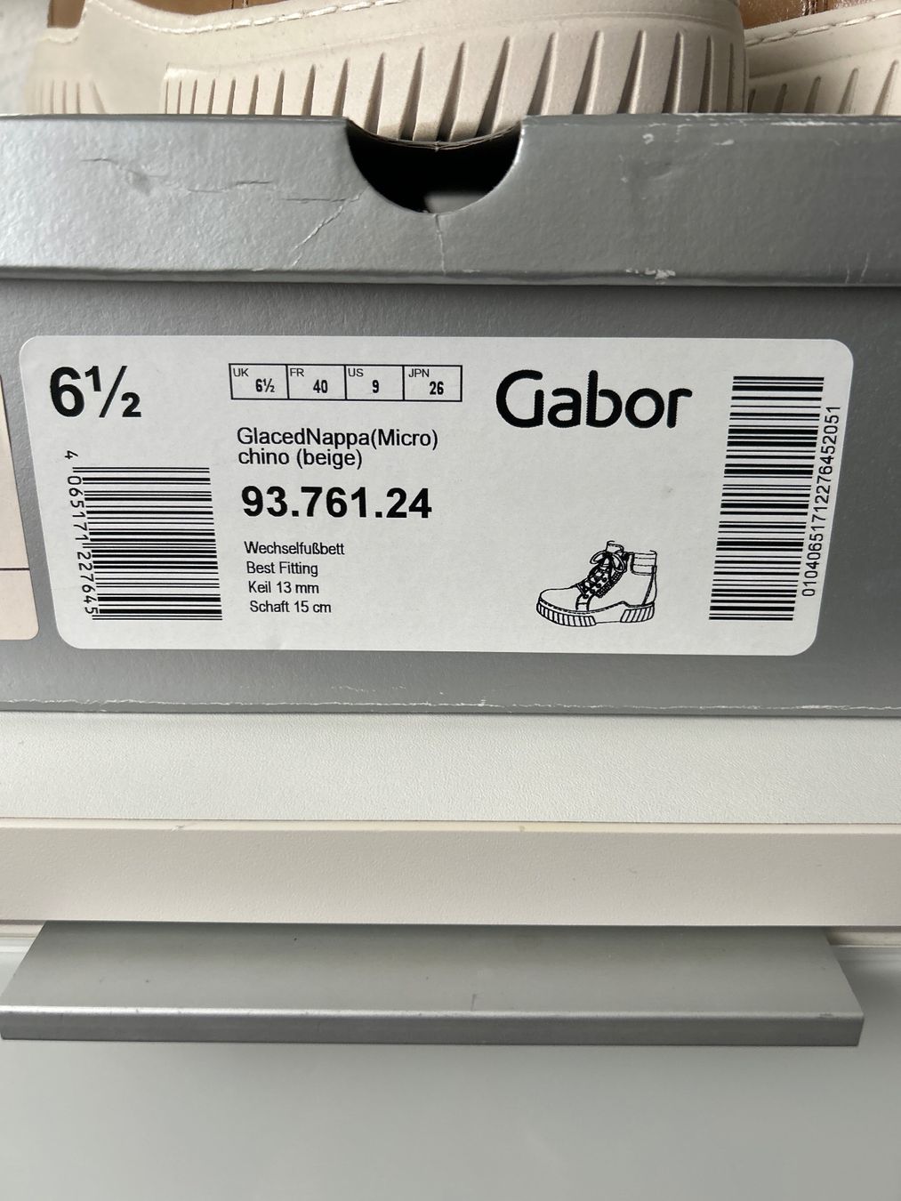 Gabor Scarpe da donna: Schnürstiefelette von Gabor, hellbraun, Grösse 40 – Nuovo (secondo la descrizione) da Erlinsbach SO venduto da hallon480 5