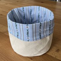 Brotkörbchen / Utensilo aus Stoff „Edelweiss“