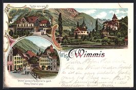 Litho Wimmis, Hotel Löwen, Buffet de la