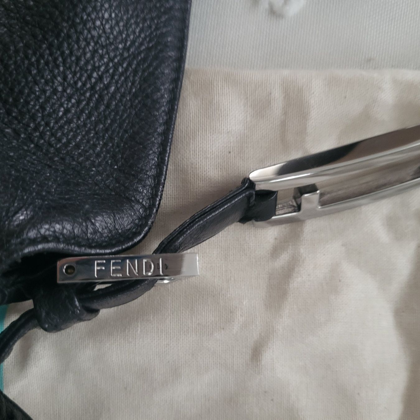 Fendi Borse da donna: Fendi Letertasche mit Metall – Usato da Rickenbach b. Wil venduto da diepe 3