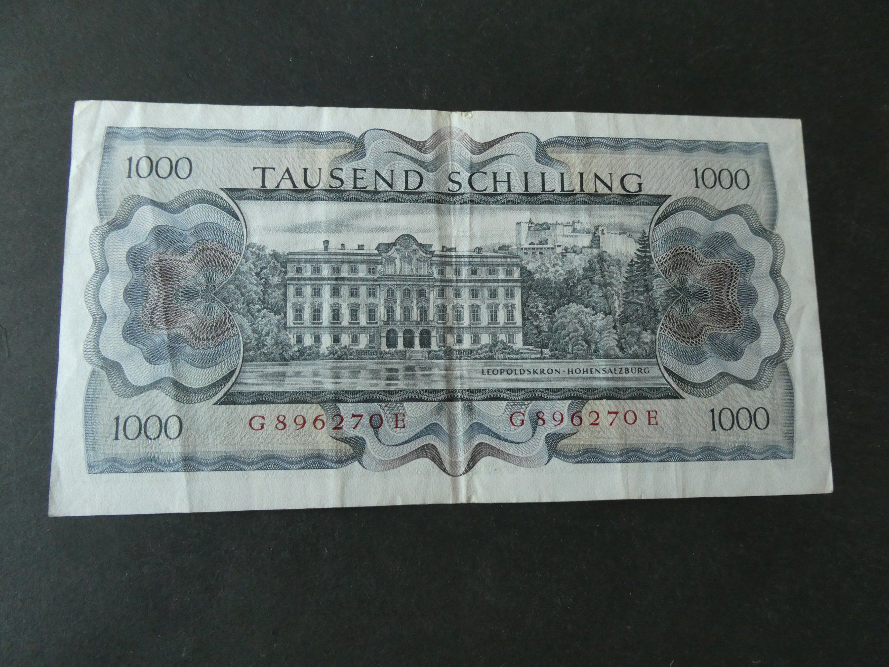 Billets de banque: Oesterreich 1966, 1000 Schilling – D'occasion à Hinterforst par Rohusri 1