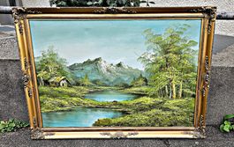 Wundervolles antikes Ölgemälde 103x75
