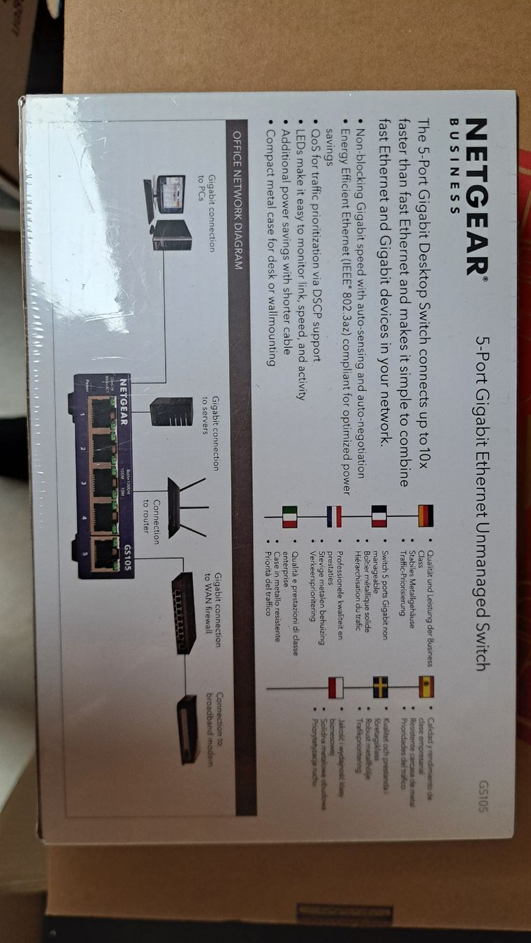 Netgear Hub & Switch: Netgear GS105 ProSAFE Gigabit Switch, 5-Port – Nuovo e nell'imballaggio originale da Wetzikon ZH venduto da Oiramrebuh 3
