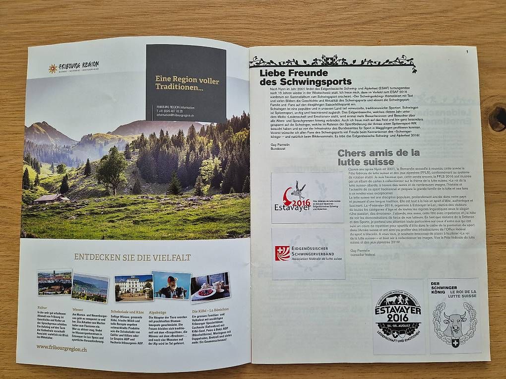 Album: Schwinger-Sammelalbum ESAF 2016 – Nuovo (secondo la descrizione) da Niederrohrdorf venduto da sm_f 1