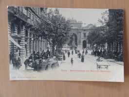 Zürich - Bahnhofstrasse und Bahnof