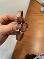 Kupfer Ringe, 810 g, Hammeroptik - Handgemacht