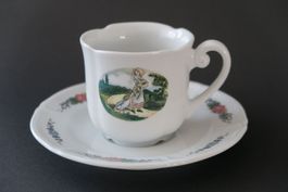 Tassenset Langenthal - Elsässer Motiv - Mustertasse