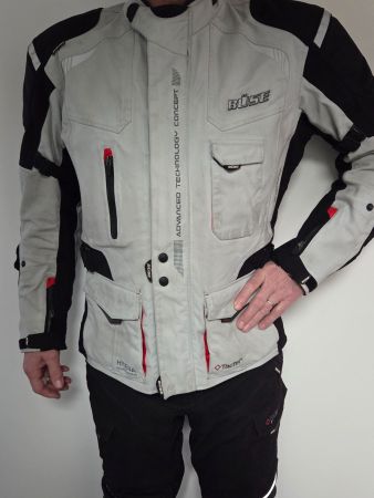 Motorradjacke "Büse Grado", hellgrau, Gr. 54 (XL)